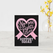 Carte Sensibilisation au cancer du sein Personne ne comb (Fleur jaune)