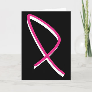 Carte Sensibilisation au cancer du sein Ruban rose