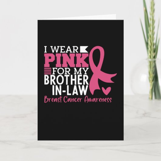 Carte Sensibilisation au cancer du sein Soutien du beau- (Devant)