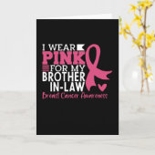 Carte Sensibilisation au cancer du sein Soutien du beau- (Fleur jaune)