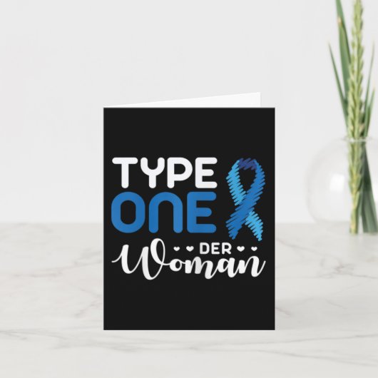 Carte Sensibilisation au diabète Type 1 - Diabétique T1D (Devant)