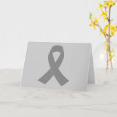 Carte Sensibilisation au ruban gris - Zombie, cancer du (Fleur jaune)