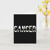 Carte Sensibilisation au ruban or pour le cancer de l'en (Fleur jaune)