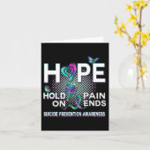 Carte Sensibilisation au suicide Acronyme de l'espoir Ma (Fleur jaune)