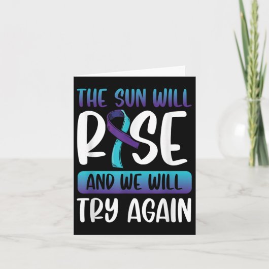 Carte Sensibilisation au suicide _Le Soleil va se lever (Devant)
