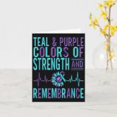 Carte Sensibilisation au suicide Prévention du suicide S (Fleur jaune)