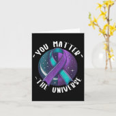 Carte Sensibilisation au suicide Prévention du suicide S (Fleur jaune)