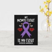 Carte Sensibilisation au surdosage Le combat de ma mère (Fleur jaune)