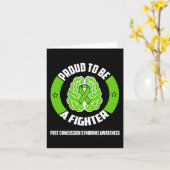 Carte Sensibilisation Au Syndrome De Concussion Fière D' (Fleur jaune)