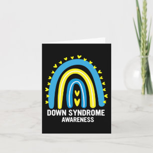 Carte Sensibilisation au syndrome de Down Arc-en-ciel T2