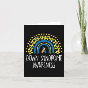 Carte Sensibilisation au syndrome de Down T21 Trisomie a