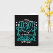 Carte Sensibilisation au syndrome de la tourette (Fleur jaune)