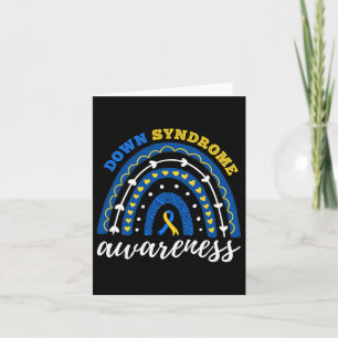 Carte Sensibilisation au syndrome du ruban jaune arc-en-