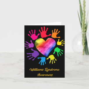 Carte Sensibilisation au syndrome mains Williams Syndrom