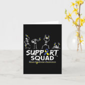 Carte Sensibilisation au syndrome Skeleton Support Squad (Fleur jaune)