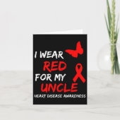 Carte Sensibilisation aux maladies cardiaques Je porte l (Devant)