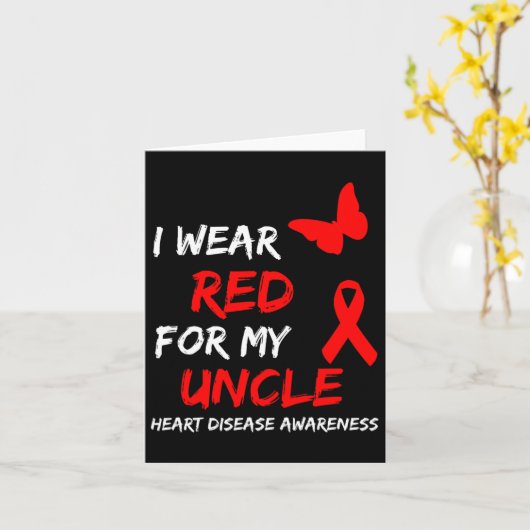 Carte Sensibilisation aux maladies cardiaques Je porte l (Fleur jaune)