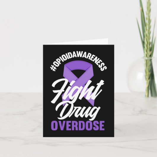 Carte Sensibilisation aux opioïdes Lutter contre l'overd (Devant)