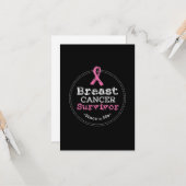 Carte Sensibilisation des survivants du cancer du sein d (Devant/Arrière en situation)