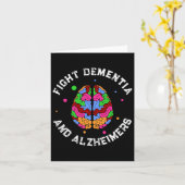 Carte Sensibilisation Fin Combat Dementia Heimers (Fleur jaune)
