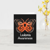 Carte Sensibilisation Guerrier Soutien Survivant Orange  (Fleur jaune)