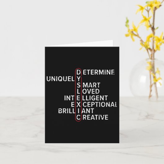 Carte Sensibilisation Lecture Trouble Apprentissage Hand (Fleur jaune)