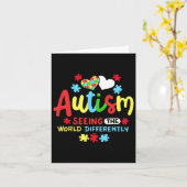 Carte Sensibilisation sur l'autisme (Fleur jaune)