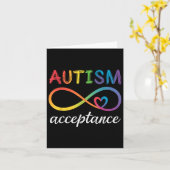 Carte Sensibilisation sur l'autisme Acceptation Infinity (Fleur jaune)