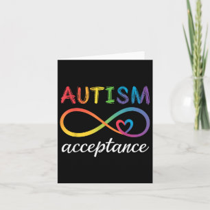 Carte Sensibilisation sur l'autisme Acceptation Infinity