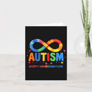 Carte Sensibilisation sur l'autisme Accepter Comprendre 