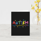 Carte Sensibilisation sur l'autisme Accepter Comprendre (Fleur jaune)