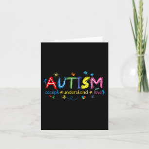 Carte Sensibilisation sur l'autisme Accepter Comprendre