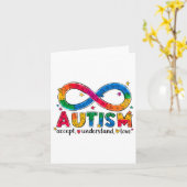 Carte Sensibilisation sur l'autisme Accepter Comprendre  (Fleur jaune)