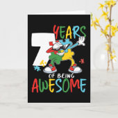 Carte Sensibilisation sur l'autisme D'Anniversaire De 7  (Fleur jaune)