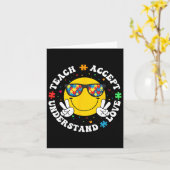 Carte Sensibilisation sur l'autisme Enseignant Puzzle Ap (Fleur jaune)