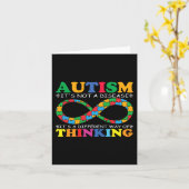 Carte Sensibilisation sur l'autisme Famille Ce n'est pas (Fleur jaune)