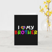 Carte Sensibilisation sur l'autisme Kids Brothers (Fleur jaune)