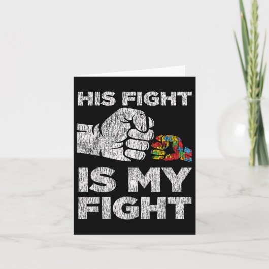 Carte Sensibilisation sur l'autisme Maman Papa Parents A (Devant)