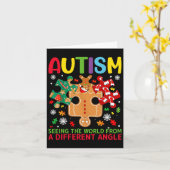 Carte Sensibilisation sur l'autisme Noël Autiste Jour de (Fleur jaune)