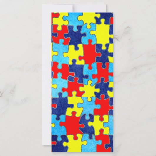 Carte Sensibilisation sur l'autisme-Puzzle par Shirley T (Devant)