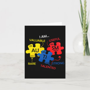 Carte Sensibilisation sur l'autisme Puzzle Tableau pério