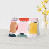 Carte Sensical - Motif circulaire (Fleur jaune)