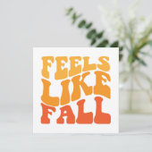 Carte Sent comme l'automne (Debout devant)