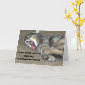 Carte Sent un meilleur bientôt chat de Kitty (Fleur jaune)