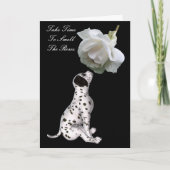 Carte Sentez Le Rose Chiot Rose Inspirationnel (Devant)