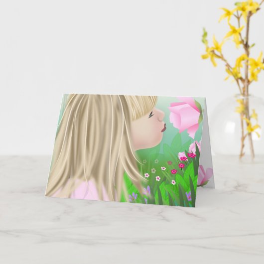 Carte Sentez Les Roses (Fleur jaune)