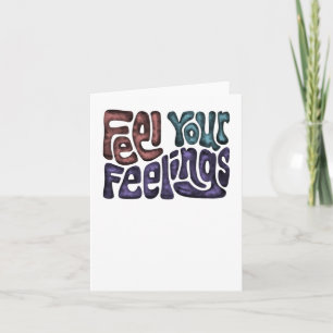 Carte Sentez vos sentiments Sticker Word Art
