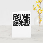 Carte Sentez vos sentiments Sticker Word Art1 (Fleur jaune)