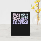 Carte Sentez vos sentiments Sticker Word Art2 (Fleur jaune)