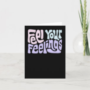Carte Sentez vos sentiments Sticker Word Art2